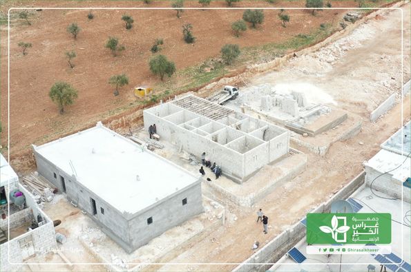 مشروع أنفعم للناس استمرار العمل على بناء مساكن لإيواء المهجرين -الشمال السوري 2021