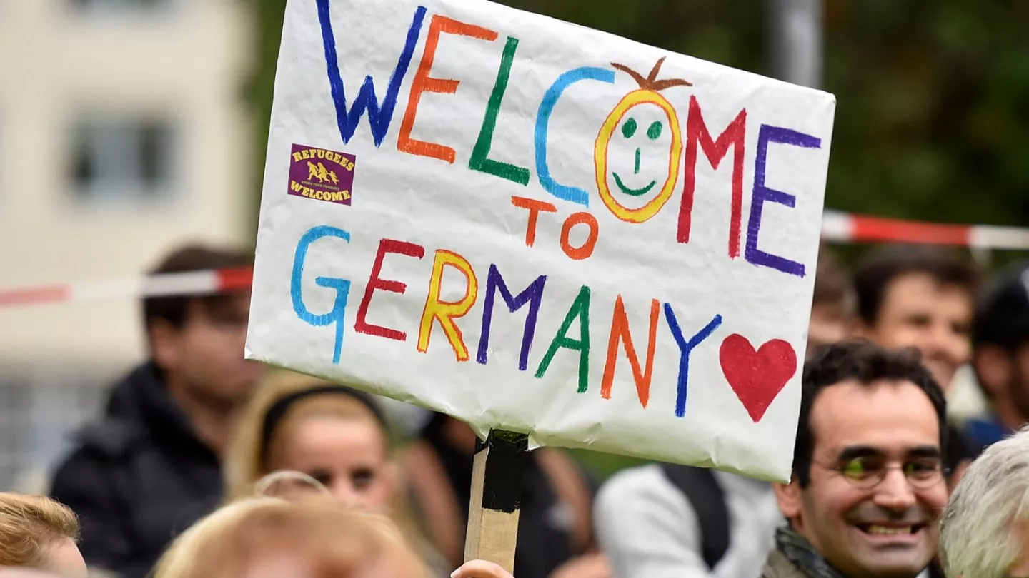 welcoming refugees in Germany